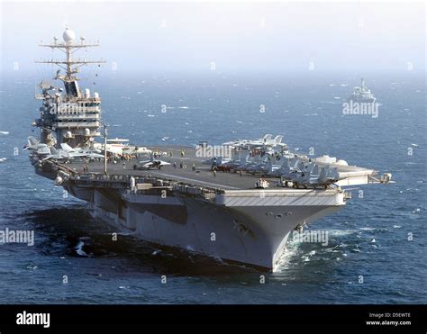 Us Navy Nimitz Class Nuclear Aircraft Carrier Uss Abraham Lincoln Operates In The Arabian Sea