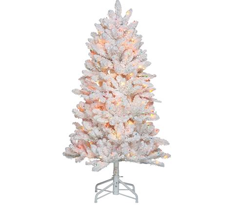 Bethlehem Lights 5' Hudson Flocked Christmas Tree - Page 1 — QVC.com