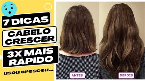 7 DICAS PARA SEU CABELO CRESCER 3X MAIS RÁPIDO YouTube