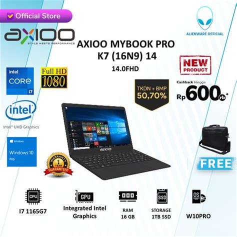 Promo Axioo Mybook Pro K N I G Gb Tbssd W Pro