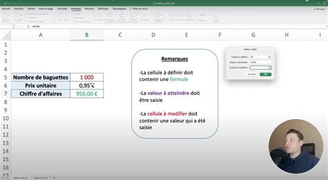 La Valeur Cible sur Excel 1 vidéos et 4 exemples