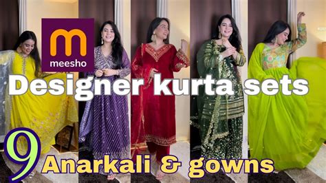 Meesho Designer Kurta Sets Gown For Wedding Season Edgyetika Try