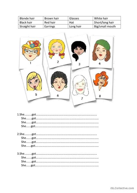 Describing People 2 English Esl Worksheets Pdf And Doc