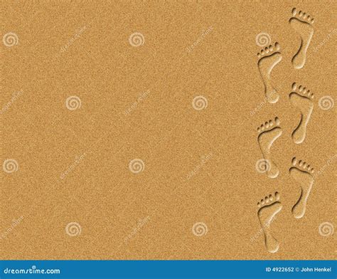 Footprints In The Sand Illustration Stock Illustration Illustration