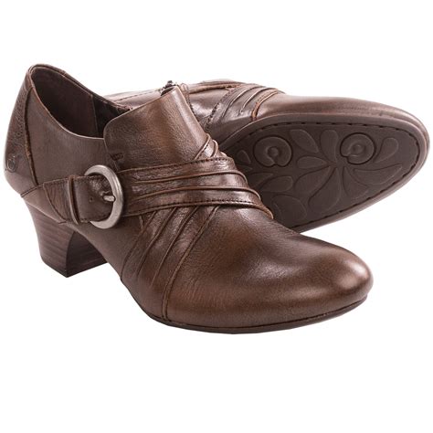 Born Nova Leather Shoes - Slip-Ons (For Women) in Cognac Burnished