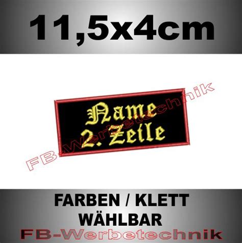 In Memory Of Aufnaeher Patches Sticken Lassen Name Mc Rocker Biker