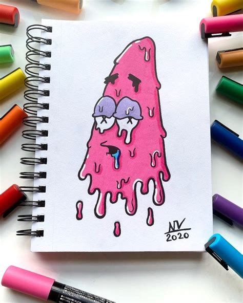 NashVibes Art on Instagram: “[ Drippy Patrick ] New art video!! Also I ...