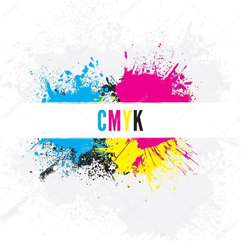 CMYK Paint Splatters Stock Vector Image By Rach27 41254049