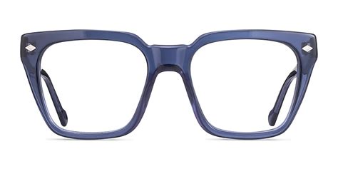 Vogue Eyewear VO5371 - Square Transparent Blue Frame Eyeglasses | Eyebuydirect