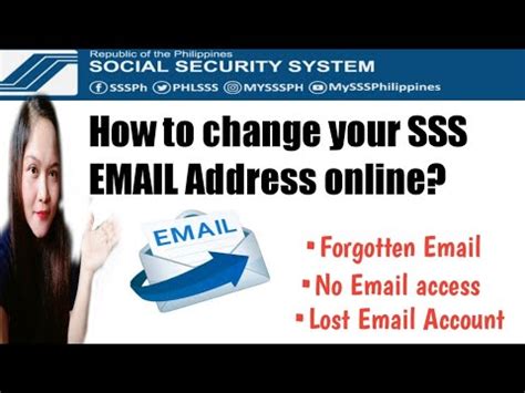 How To Change Your Sss Email Address Online If Lost Or Forgotten Youtube