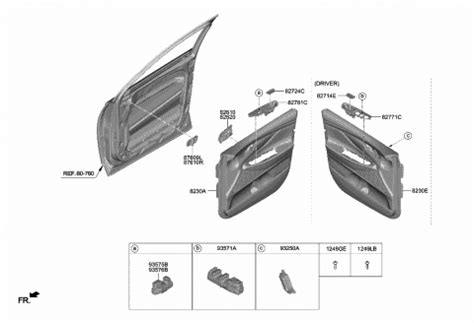 Front Door Trim 2019 Hyundai Santa Fe