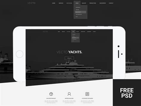 Vecto Minimal Portfolio Template Freebie Supply