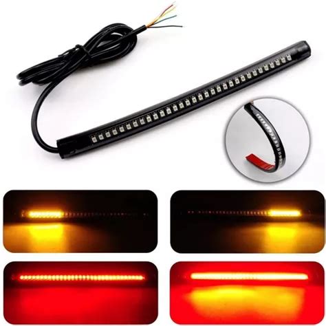 Tira Led Moto Stop Direccionales Universal Cafe Harley Meses Sin Inter S