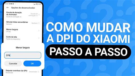 Como Colocar Dpi No Celular Xiaomi Youtube