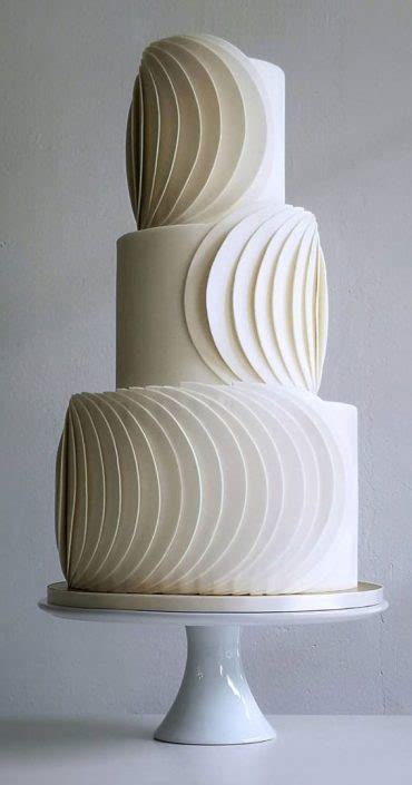 22 Clean And Contemporary Wedding Cakes Architectural Cake