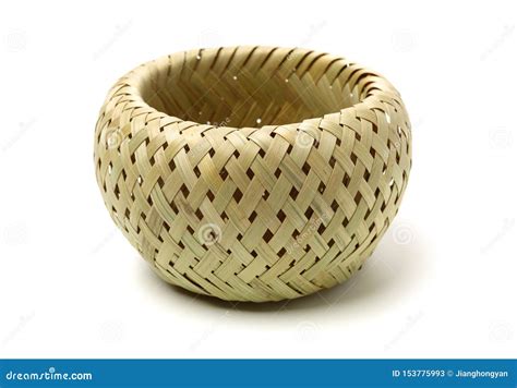 Bamboo Basket Hand Made Stock Image Image Of Detail