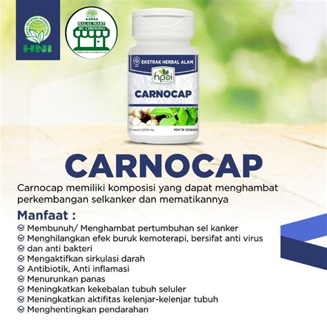 Jual KAPSUL CARNOCAP MEMATIKAN SEL TUMOR DAN KANKER MENJAGA KESEHATAN