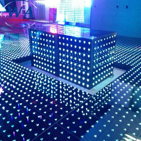 Rgb Pixel Led Stage Lights Interactive Lighted Flooring Dmx Digital ...