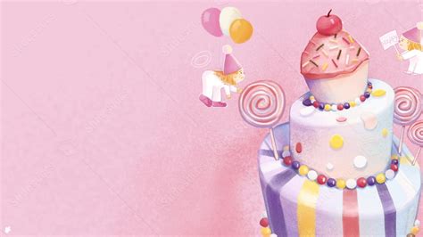 Birthday C4d Birthday Cake Powerpoint Background For Free Download ...