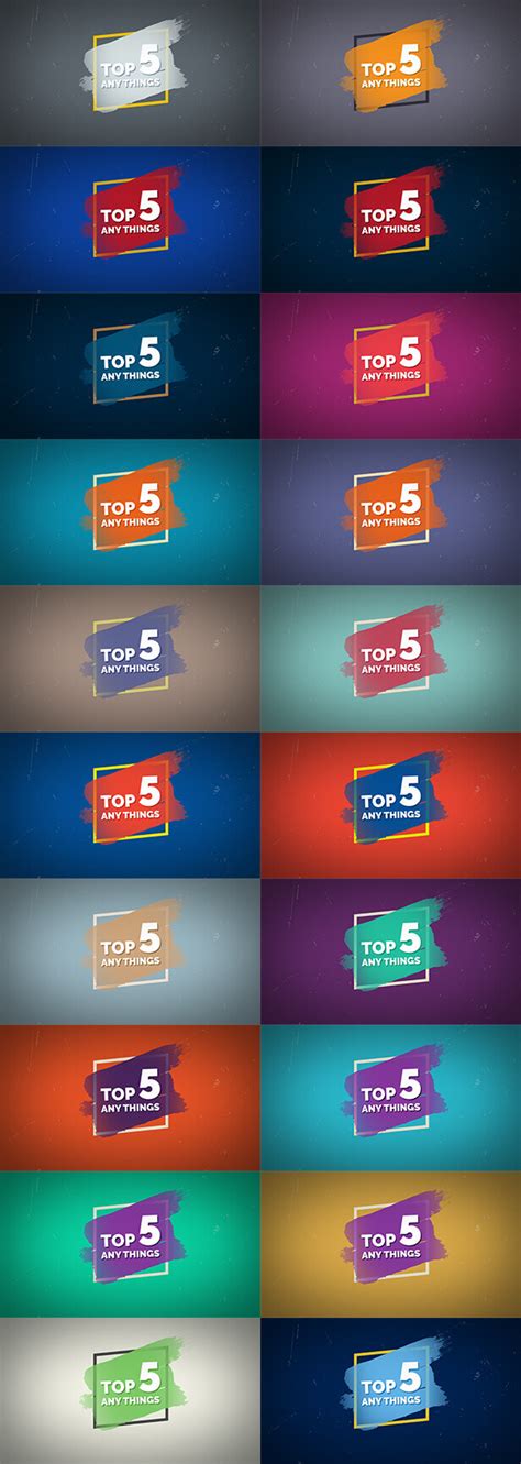 Top 5 Best — Slideshow Template with Intro