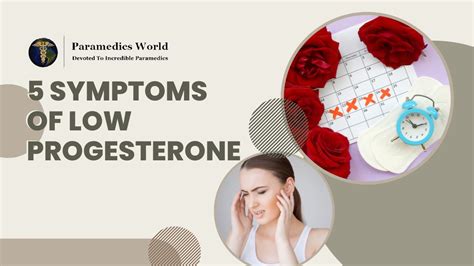 5 Symptoms Of Low Progesterone Paramedics World