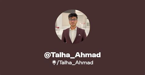 Talha Ahmad Instagram Facebook Linktree