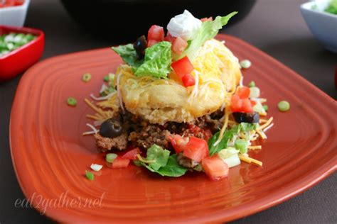 One Pan Taco Pie Eat 2 Gather