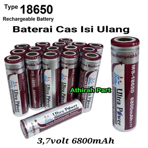 Jual Baterai Cas Vape MITSUYAMA Tipe 18650 Li Ion 6800mAH 3 7v Kepala