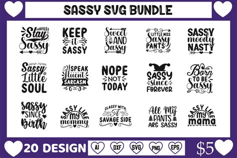 Sassy Svg Bundle Vol 2 Bundle · Creative Fabrica