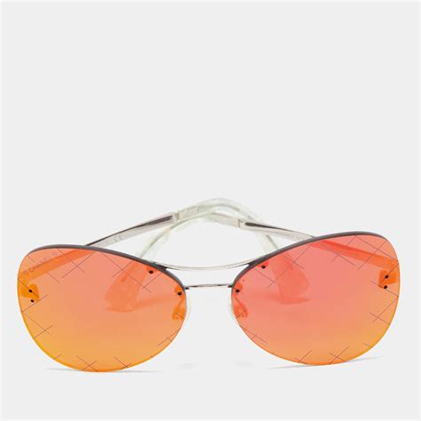 Silver Mirror Aviator Sunglasses For Men