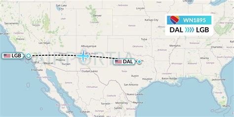 WN1895 Flight Status Southwest Airlines Dallas To Long Beach SWA1895