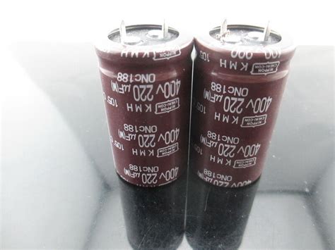 4pcs NCC Nippon Chemi Con KMH 220mfd 400V 220UF Electrolytic Capacitor