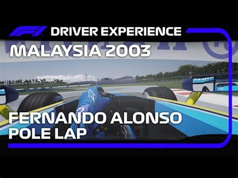 F Malaysia Alonso Pole Lap Driver View Vr Youtube