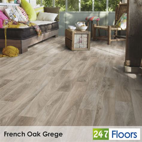 French Oak Grege Goliath 450 Vinyl Flooring 4 5mm Extra Thick Lino 2m