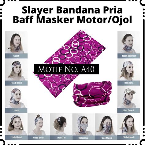 Jual Baff Bandana Slayer Serbaguna Masker Motorojol Motif F Paisley