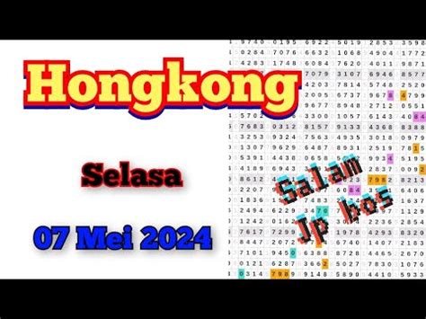 Prediksi Hk Malam Ini Selasa Mei Tarikan Paito Hk Hari Ini