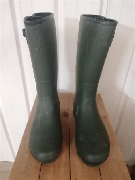 Mens Uk Size 11 Viking Neo Green Rubber Boot Wellington Boots Wellies