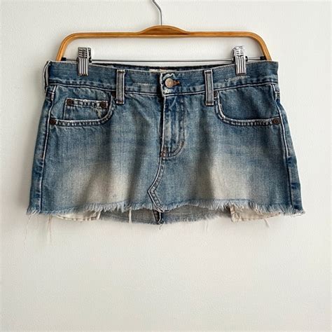 Abercrombie Fitch Skirts Af 200s Denim Miniskirt Poshmark