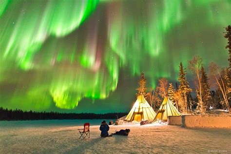 Stay in a Tipi at Canada's Aurora Village to Witness the Northern Lights