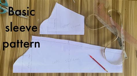 How To Draft A Basic Sleeve Pattern Beginners Friendly Youtube