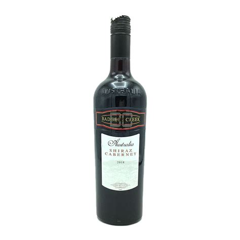 BADGERS CREEK AUSTRALIA SHIRAZ CABERNET ROUGE 750ML