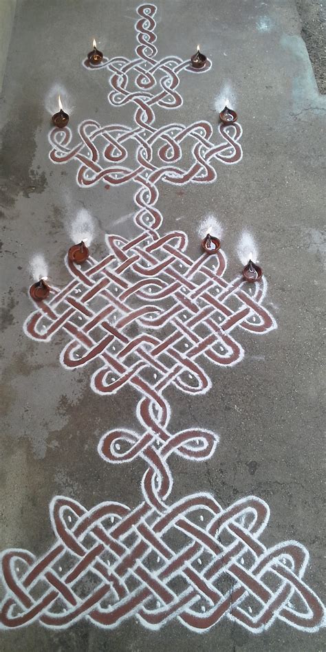 sikku kolam 25 dots contest kolam || Vilakku Kolam – Kolams of India