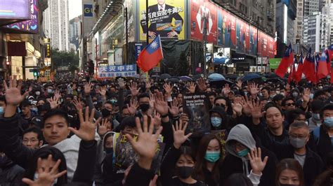 Thousands March As Hong Kong Protests Near Half Year Mark