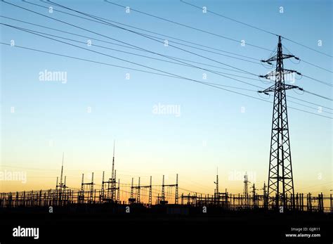 Lines Energy Power Stock Photo Alamy