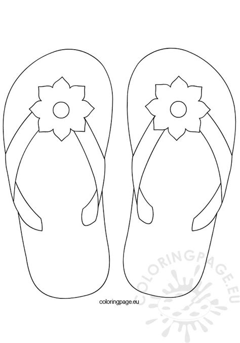 Sandals Coloring Page At Free Printable Colorings Pages To Print And Color