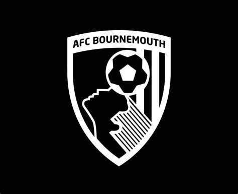 Bournemouth Club Logo White Symbol Premier League Football Abstract