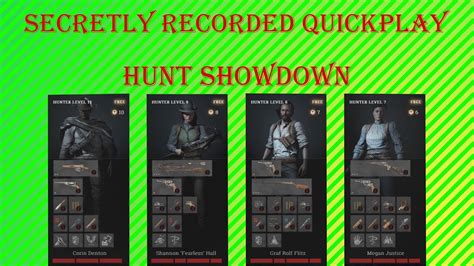 Secretly Recorded Quickplay Hunt Showdown YouTube