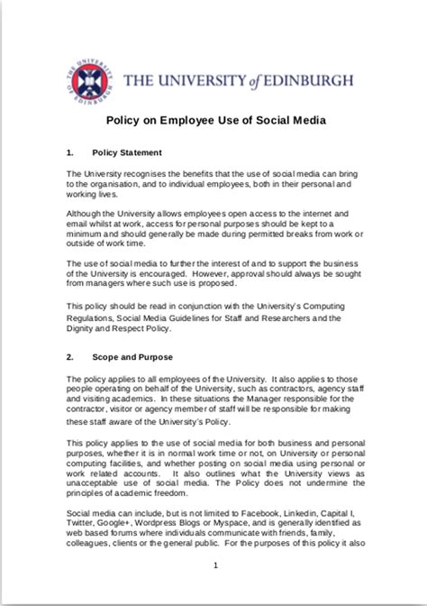 Social Media Policy - 13+ Examples, Format, Pdf