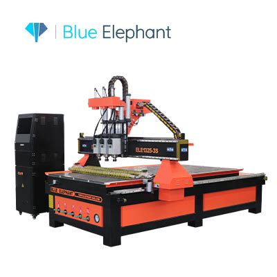 Cnc Wood Furniture Engraving Machine With Multi Spindles Blue