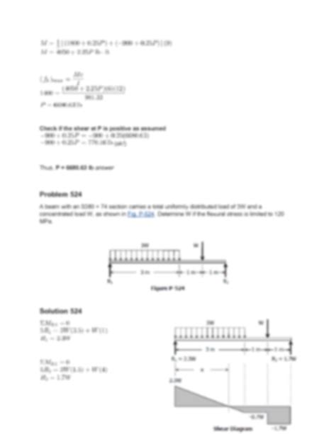 SOLUTION Chapter 5 Strength Of Material Fourth Edition By Andrew Pytel